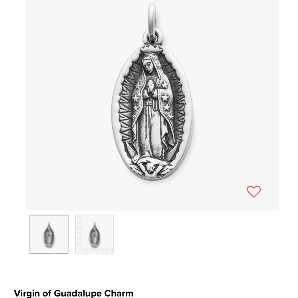 James Avery Silver Religious Medallion Necklace